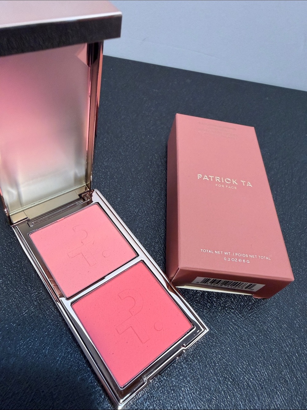 Patrick Ta Coral-Pink blush Compact quite confident